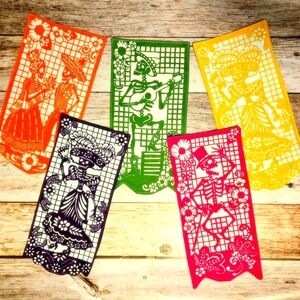 Set of 5 Dia De Los Muertos Banner